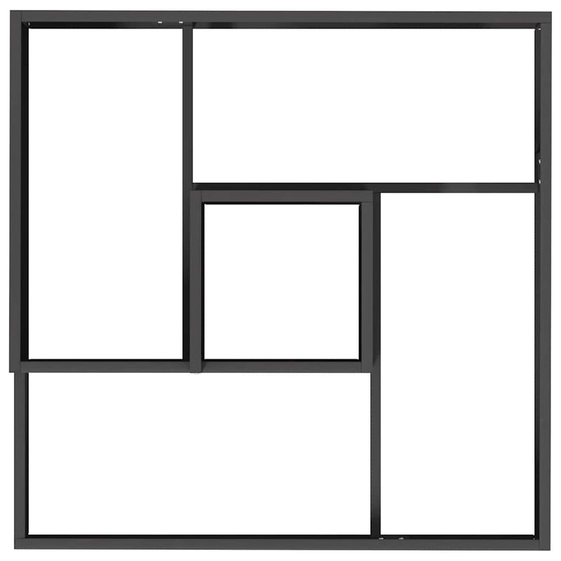 vidaXL Garden Planter Black 60 x 60 x 50 cm Cold-rolled Steel