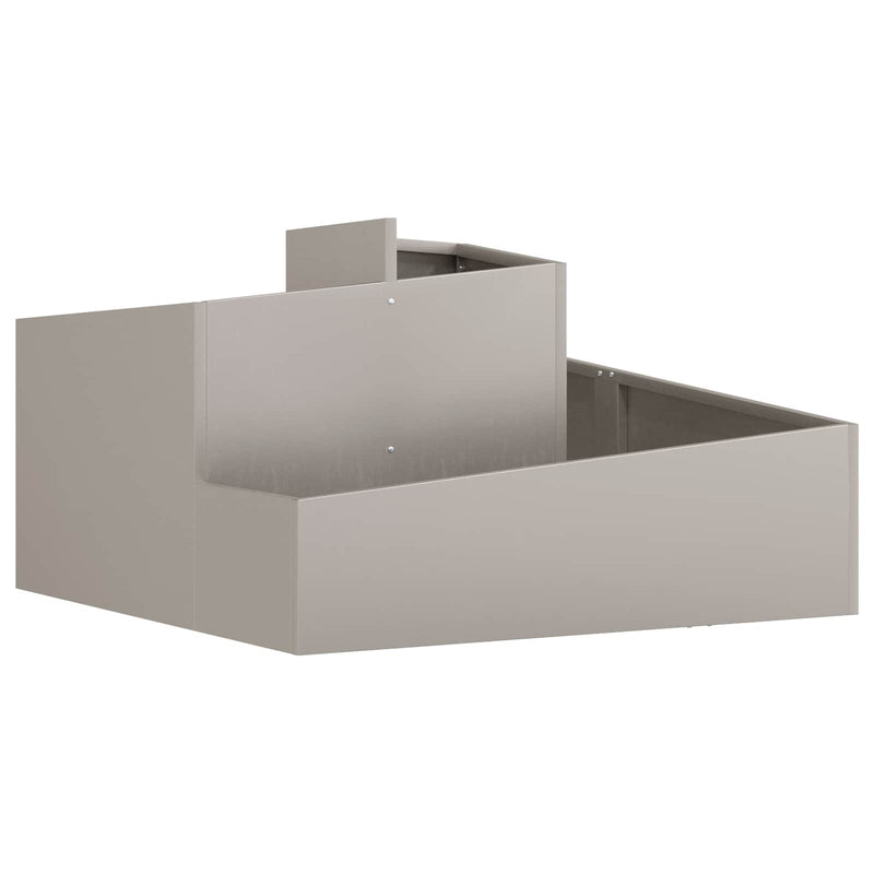 vidaXL Garden Planter Brown 80 x 80 x 50 cm Weather Steel