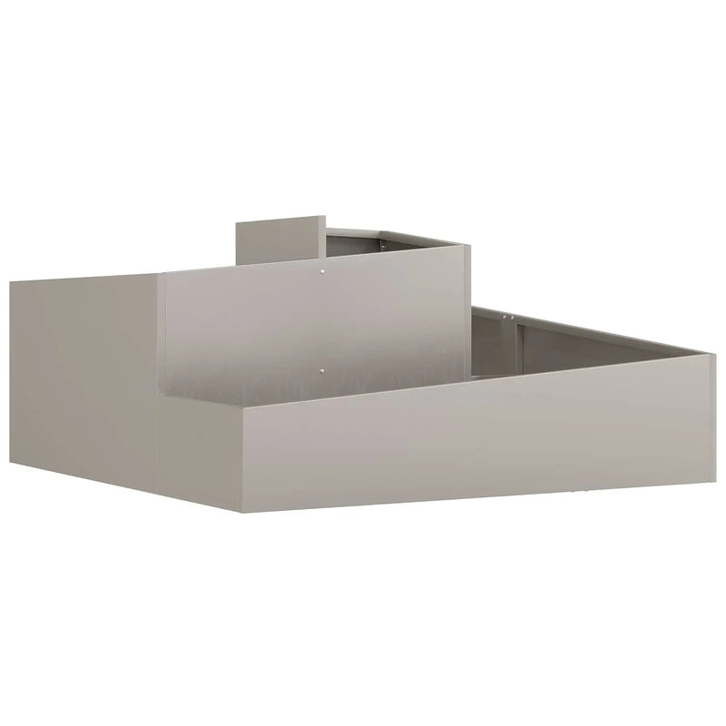 Garden Planter Brown 100 x 100 x 50 cm Weathering Steel