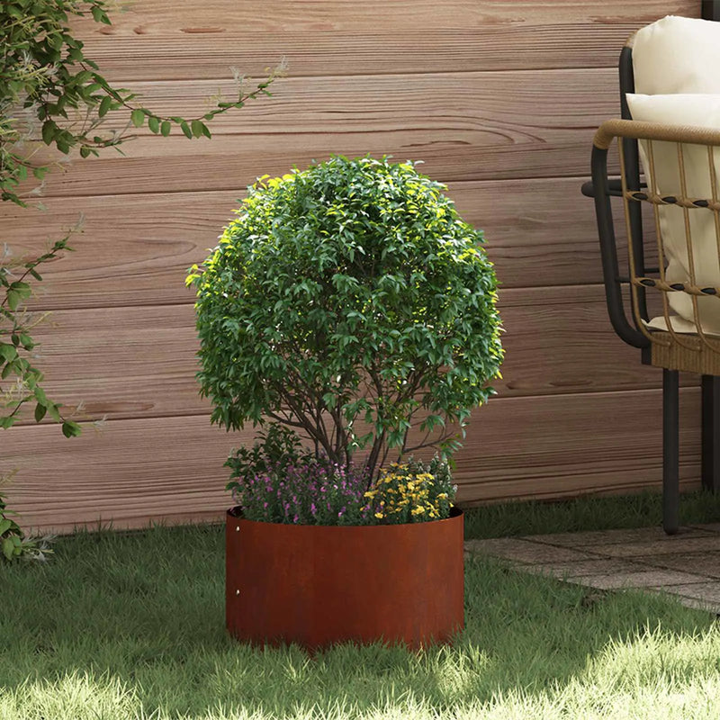 Planter Ring 5 pcs Rusty 30 x 30 x 20 cm Weathering Steel