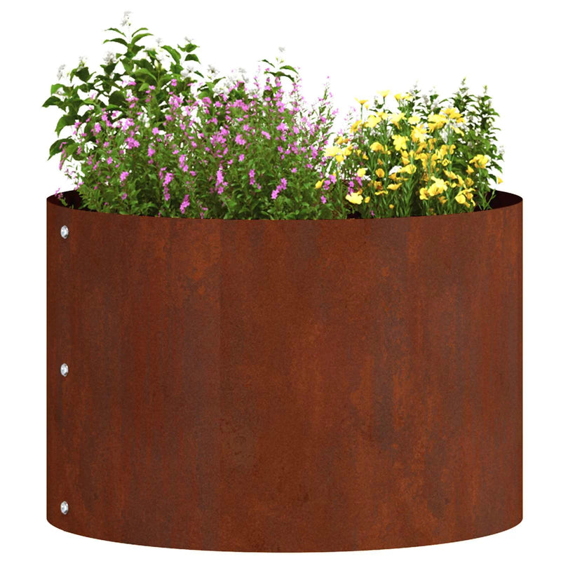 Planter Ring 5 pcs Rusty 30 x 30 x 20 cm Weathering Steel