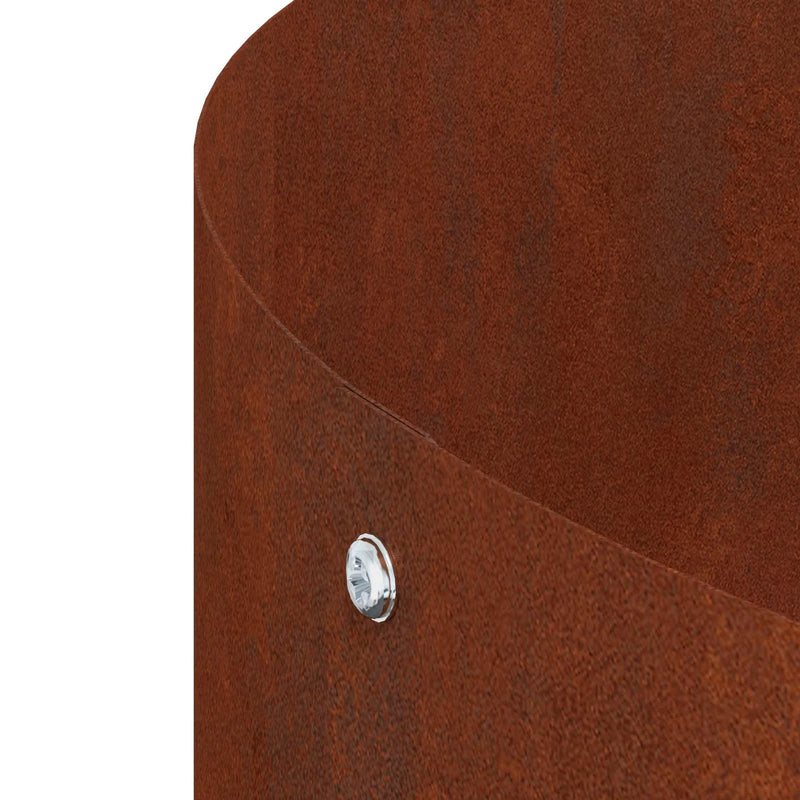 Planter Ring Rusty 40 x 40 x 20 cm Weathering Steel