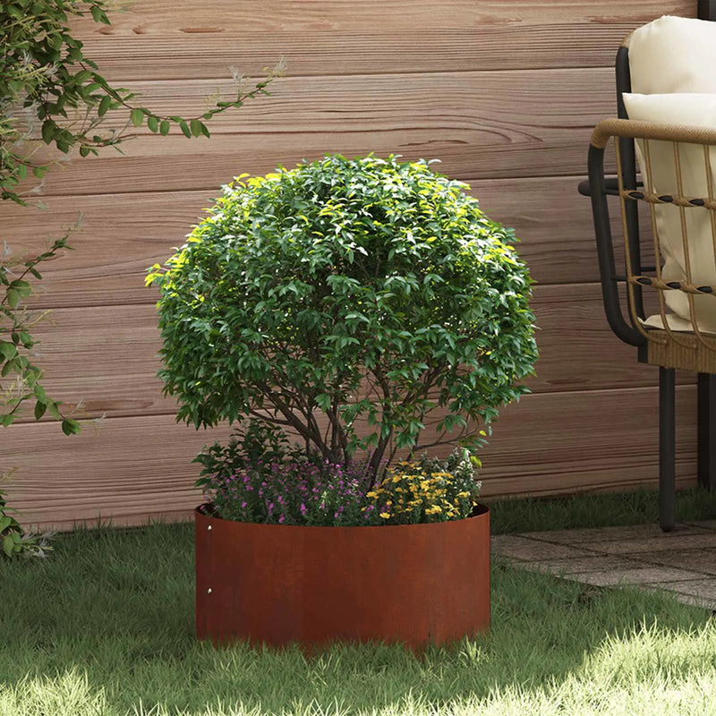 Planter Ring 5 pcs Rusty 40 x 40 x 20 cm Weathering Steel