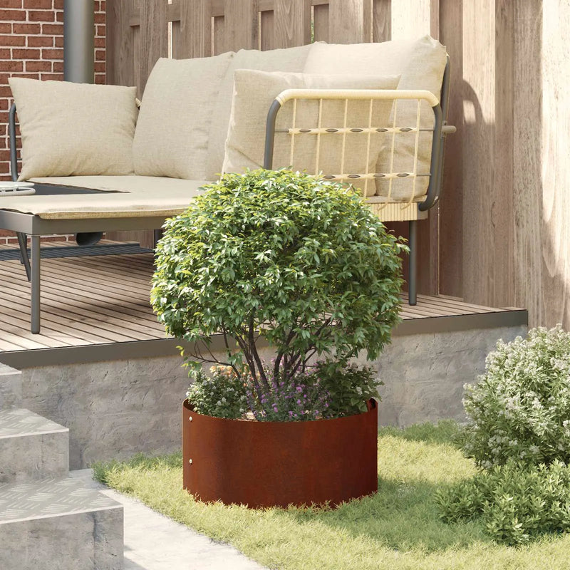 Planter Ring 5 pcs Rusty 40 x 40 x 20 cm Weathering Steel