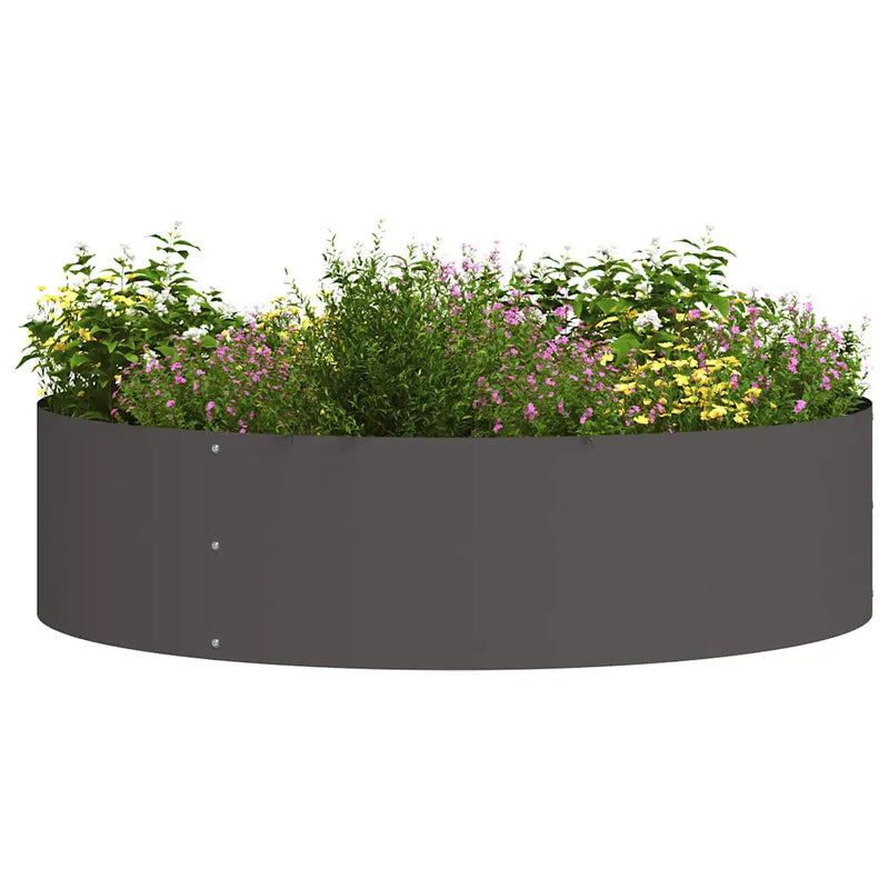 Planter Ring 5 pcs Black 80 x 80 x 20 cm Cold-rolled Steel