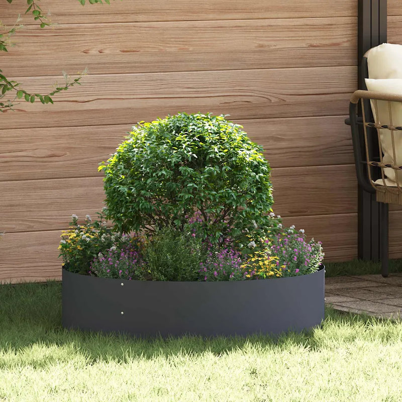 Planter Ring Anthracite 80 x 80 x 20 cm Cold-rolled Steel