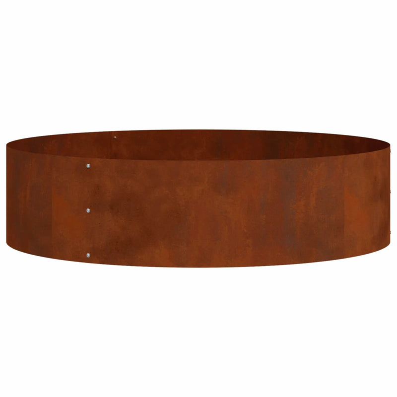 Planter Ring Rusty 80 x 80 x 20 cm Weathering Steel