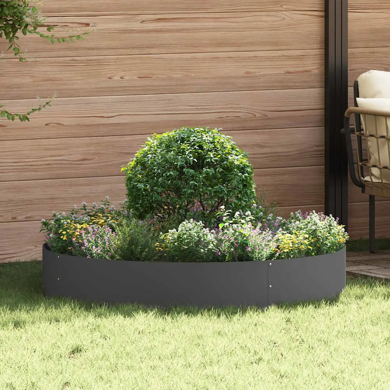 Planter Ring Black 120 x 120 x 20 cm Cold-rolled Steel