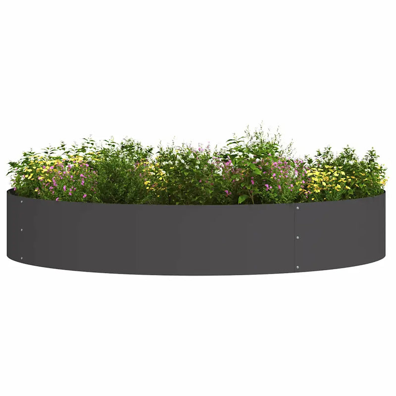 Planter Ring Black 120 x 120 x 20 cm Cold-rolled Steel