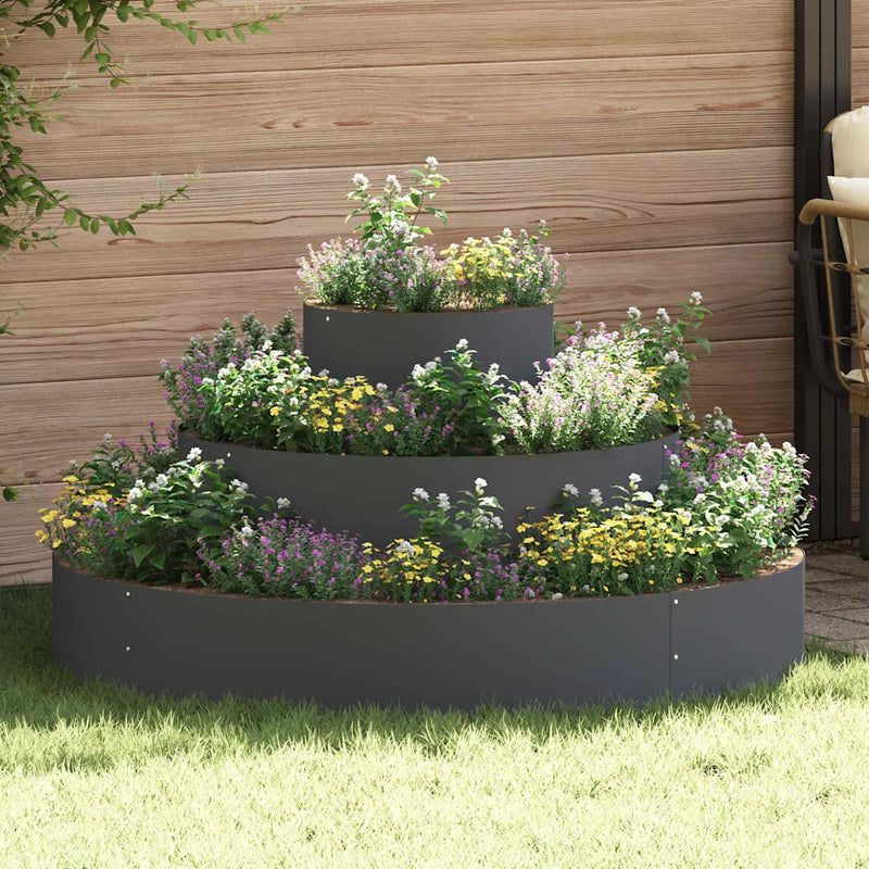 Garden Planter Anthracite 120 x 120 x 20 cm Cold-rolled Steel