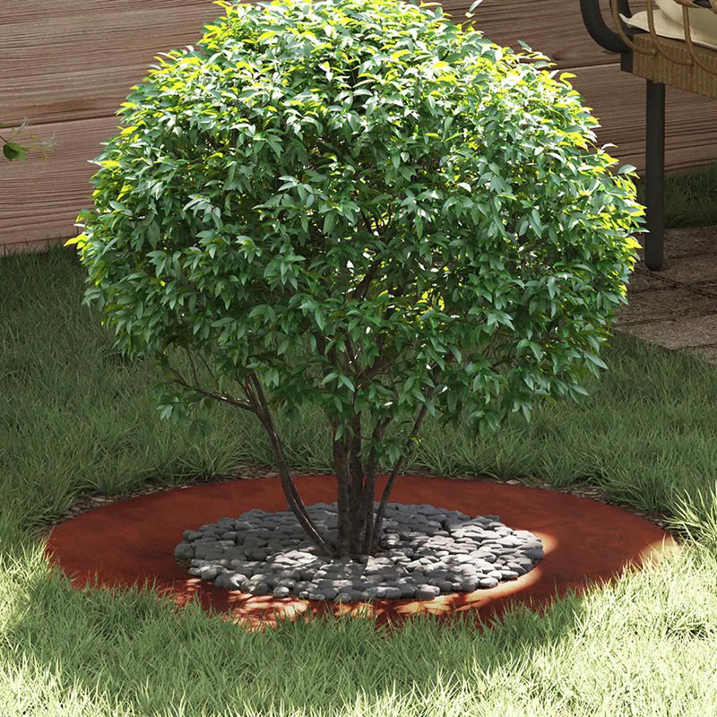suitable for Flat Tree Ring Brown ��40 / 70 cm Weathering Steel