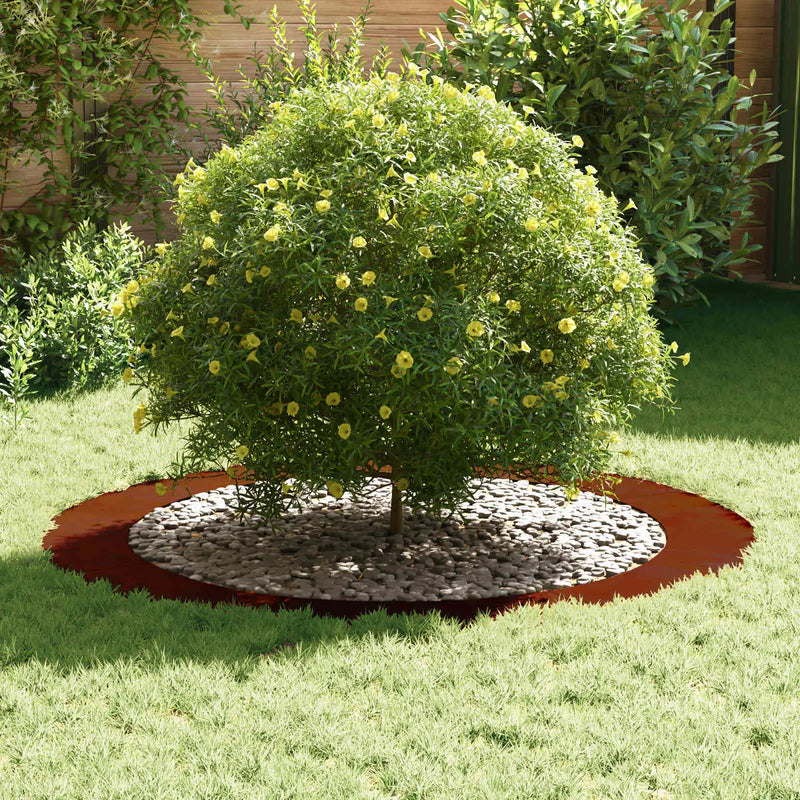suitable for Flat Tree Ring Brown ��90 / 120 cm Weathering Steel