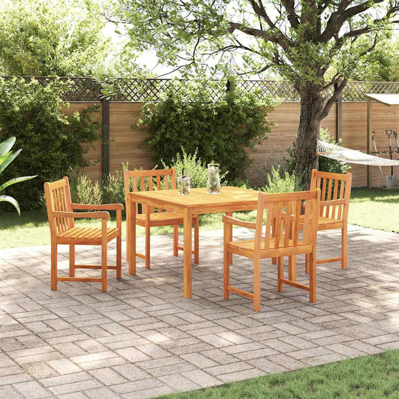 vidaXL Garden Dining Set 5 pcs Brown Solid Acacia wood