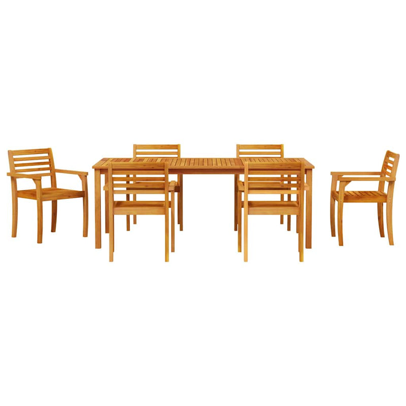 vidaXL Garden Dining Set 9 pcs Brown Solid acacia wood