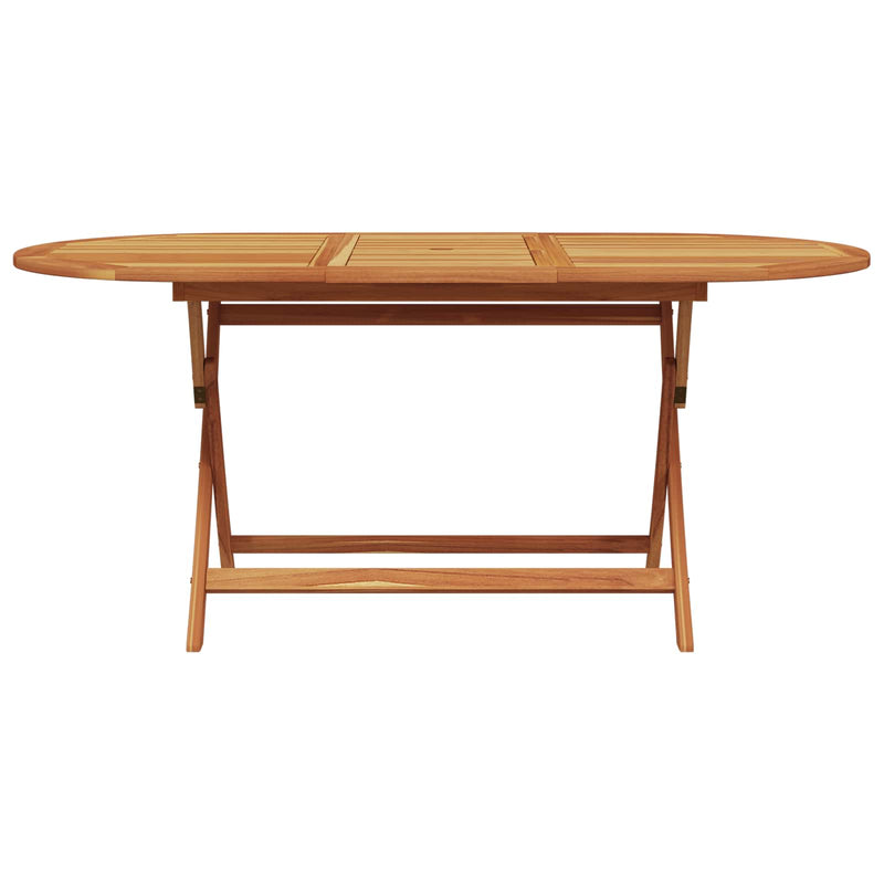 vidaXL Garden Dining Set Folding 5 pcs Black Solid Acacia Wood