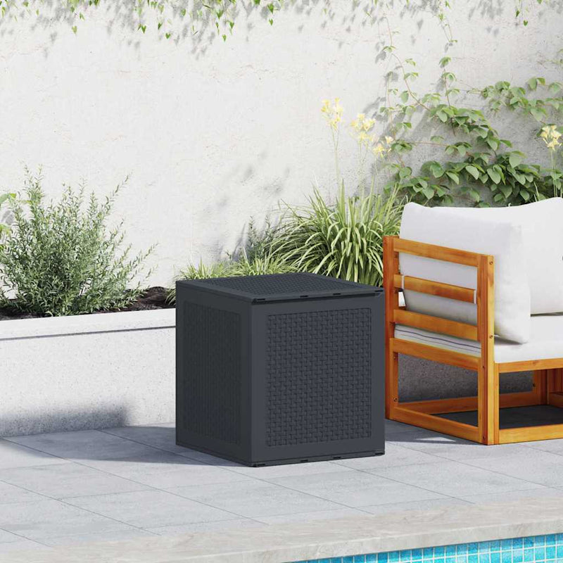 vidaXL Storage Box Anthracite 55 x 53 x 57 cm Polypropylene