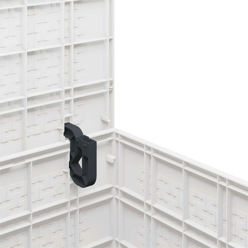 Storage Box with Storage White 55 x 53 x 57 cm Polypropylene