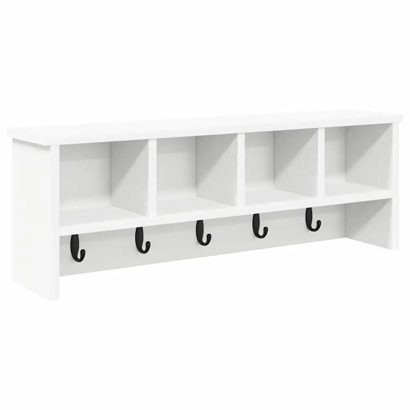 Wall-Mounted Coat Rack White 75 x 16 x 26 cm Engineered wood