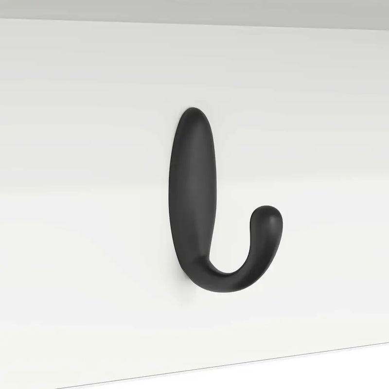 Wall-Mounted Coat Rack White 100 x 16 x 26 cm Engineered wood