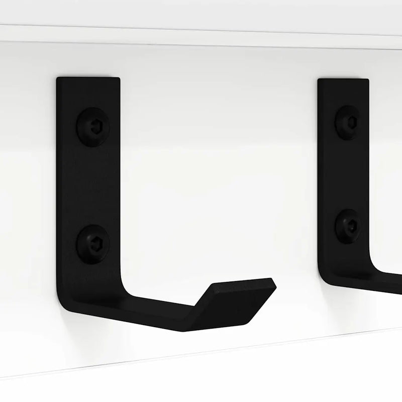 Wall-Mounted Coat Rack Wall-mounted White 60 x 10,5 x 10,5 cm