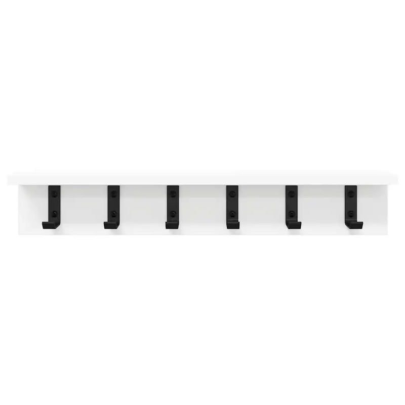 Wall-Mounted Coat Rack Wall-mounted White 60 x 10,5 x 10,5 cm