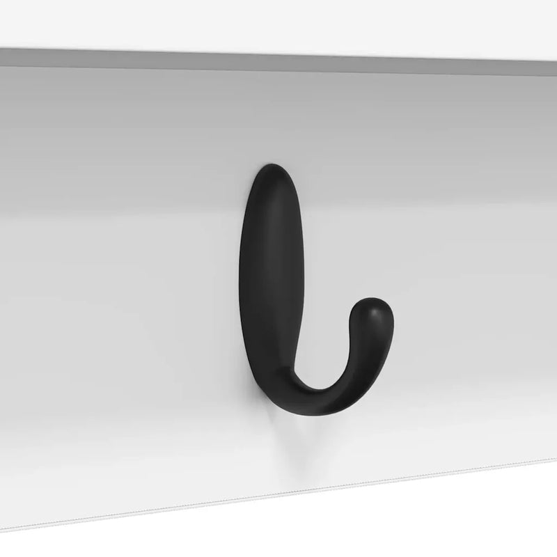 Wall-Mounted Coat Rack White 80 x 10,5 x 18 cm Engineered wood