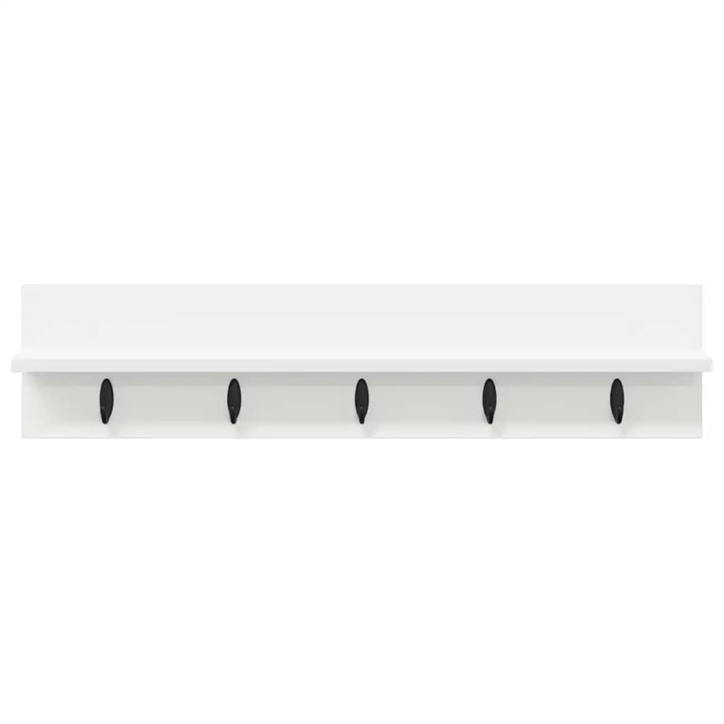 Wall-Mounted Coat Rack White 80 x 10,5 x 18 cm Engineered wood