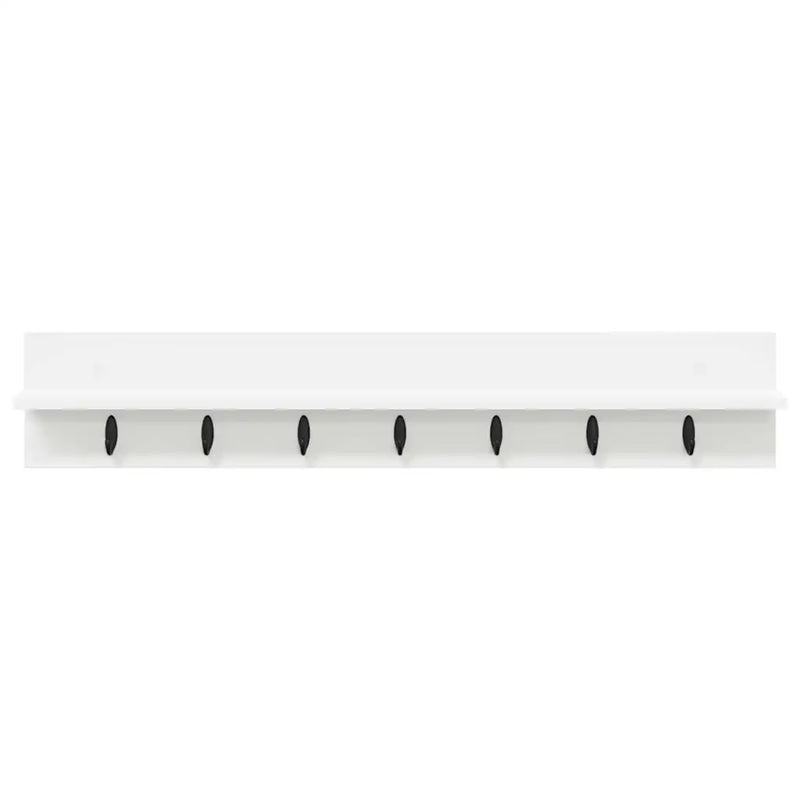 Wall-Mounted Coat Rack White 100 x 10,5 x 18 cm Engineered wood