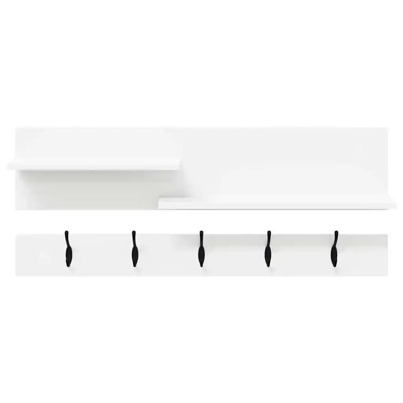 Wall-Mounted Coat Rack White 90 x 15 x 36 cm Engineered wood