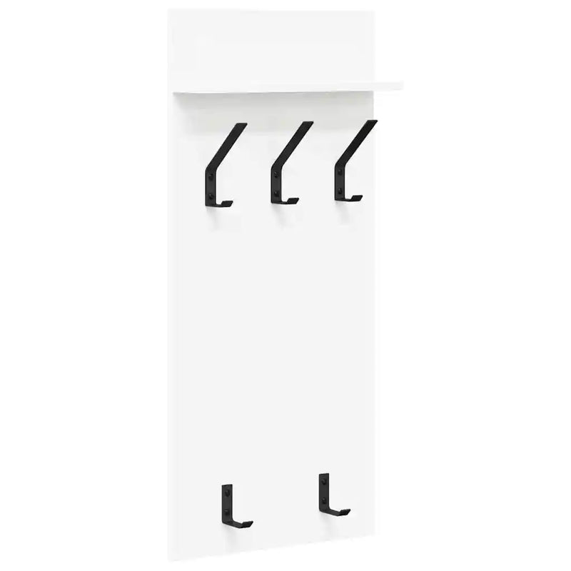 Wall-Mounted Coat Rack White 40 x 10 x 90 cm Engineered wood