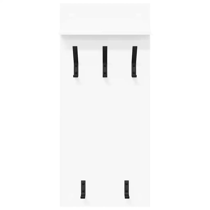 Wall-Mounted Coat Rack White 40 x 10 x 90 cm Engineered wood