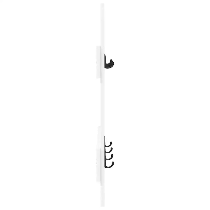 Wall-Mounted Coat Rack White 60 x 3 x 82 cm Engineered wood
