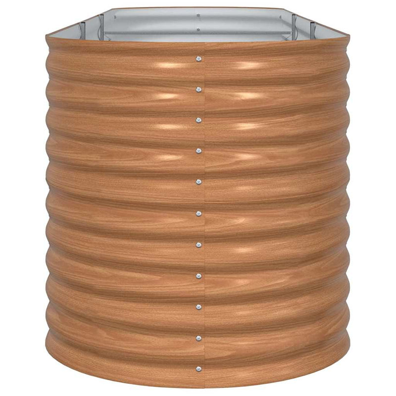 vidaXL Garden Raised Bed Brown 320 x 80 x 81 cm Steel