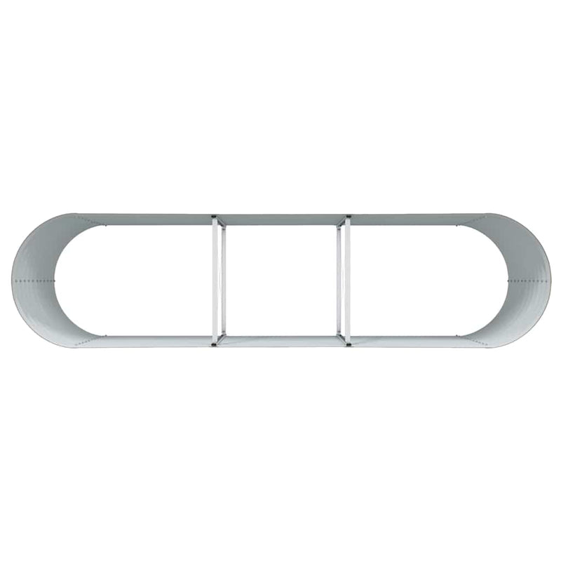 vidaXL Garden Raised Bed Brown 320 x 80 x 81 cm Steel