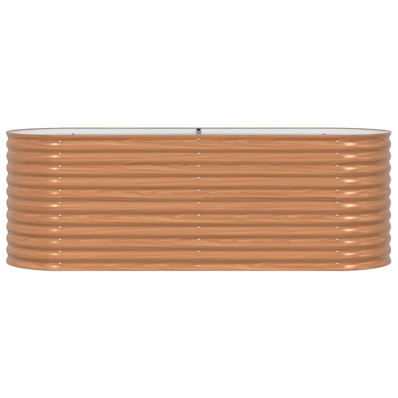 vidaXL Garden Raised Bed Brown 240 x 80 x 81 cm Steel