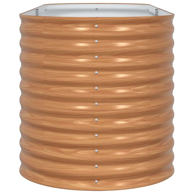 vidaXL Garden Raised Bed Brown 240 x 80 x 81 cm Steel