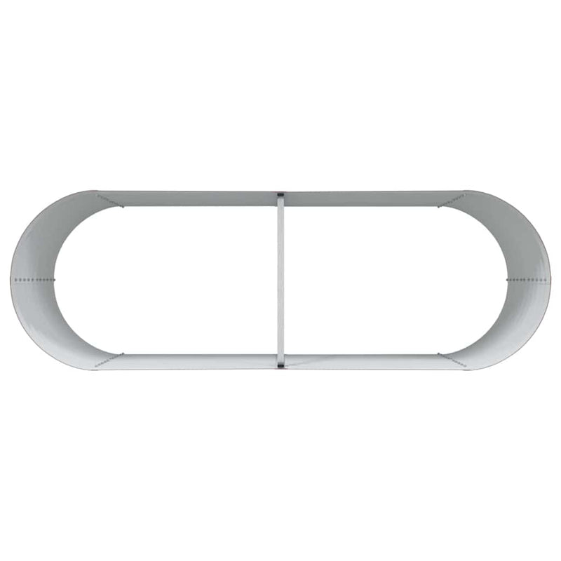 vidaXL Garden Raised Bed Brown 240 x 80 x 81 cm Steel