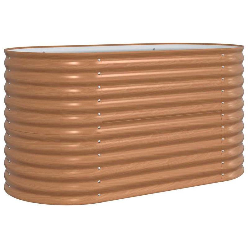 vidaXL Garden Raised Bed Brown 160 x 80 x 81 cm Steel