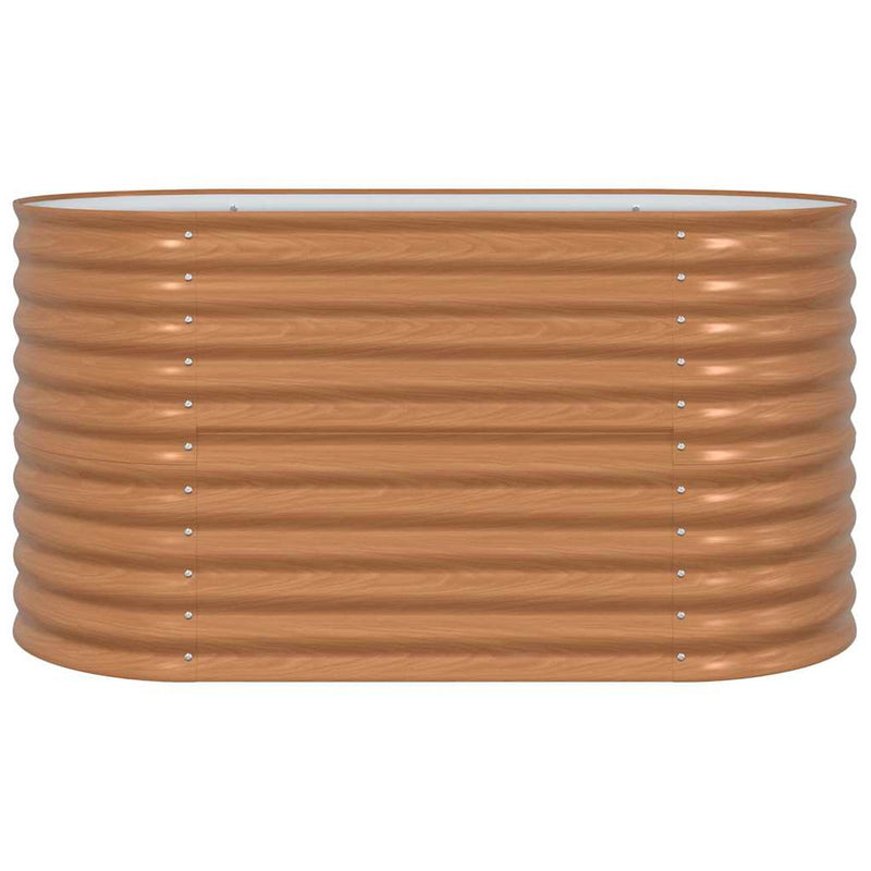 vidaXL Garden Raised Bed Brown 160 x 80 x 81 cm Steel