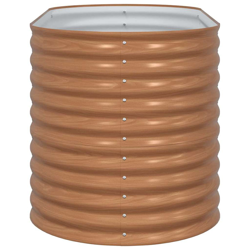 vidaXL Garden Raised Bed Brown 160 x 80 x 81 cm Steel