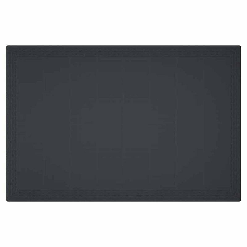 vidaXL Garden Dining Table Anthracite 150 x 100 x 73 cm Poly Rattan