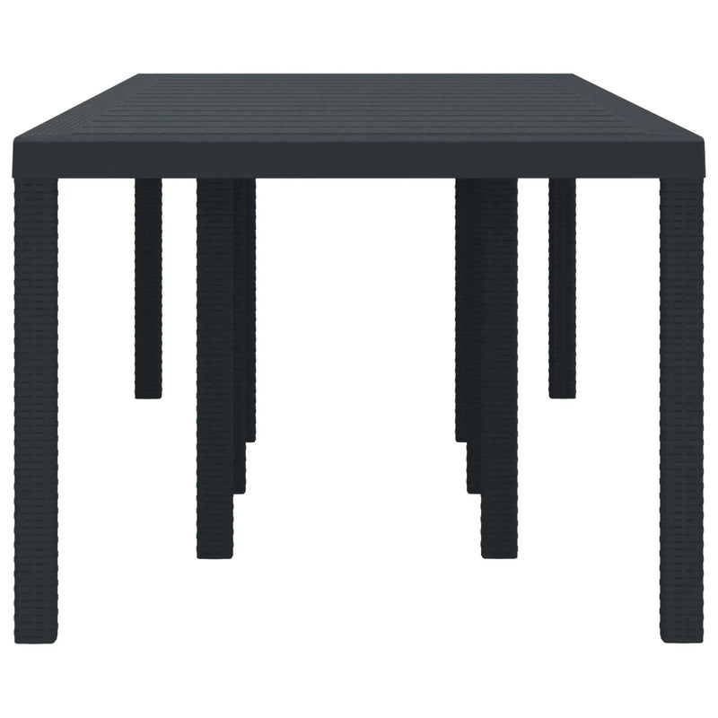 Weather-Resistant Garden Table Anthracite 250 x 100 x 73 cm
