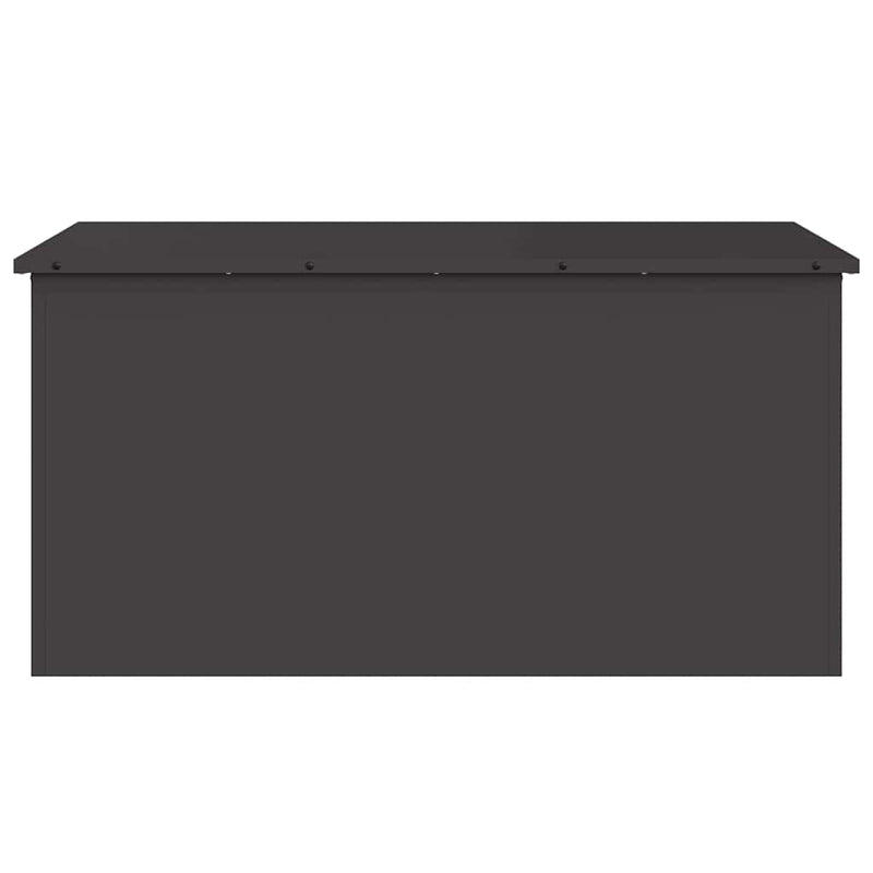 vidaXL Outdoor Storage Box Black 100 x 50,5 x 50 cm Steel