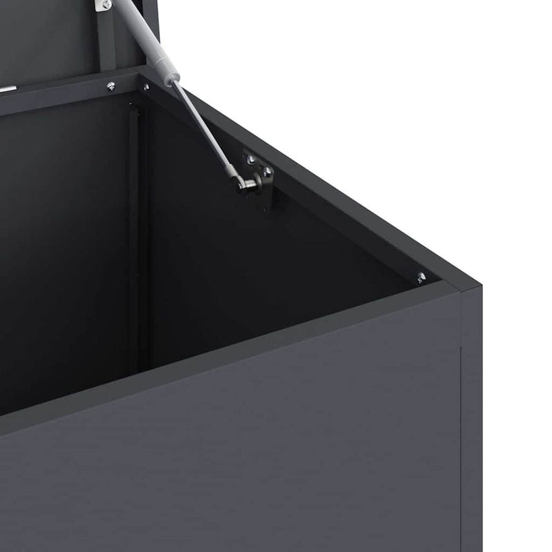 vidaXL Outdoor Storage Box with Storage Anthracite 100 x 50.5 x 50 cm
