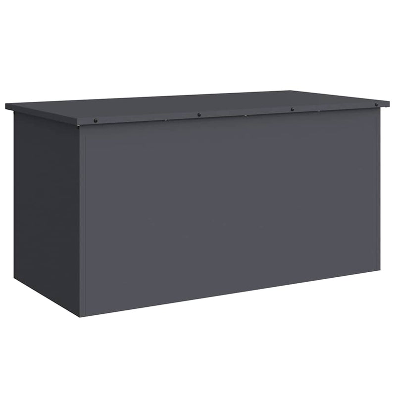 vidaXL Outdoor Storage Box with Storage Anthracite 100 x 50.5 x 50 cm