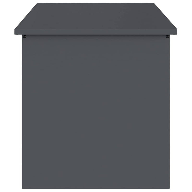 vidaXL Outdoor Storage Box with Storage Anthracite 100 x 50.5 x 50 cm