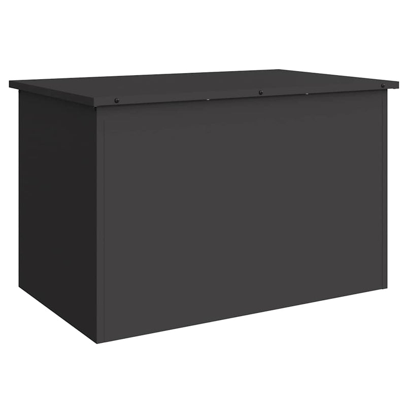vidaXL Outdoor Storage Box Black 80 x 50,5 x 50 cm Steel