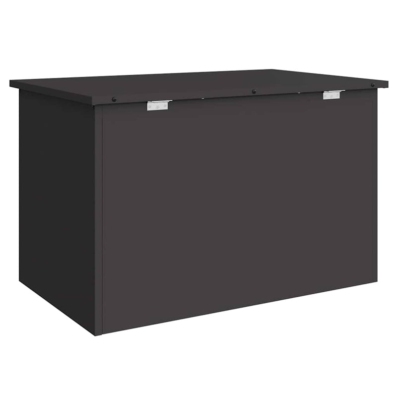 vidaXL Outdoor Storage Box Black 80 x 50,5 x 50 cm Steel