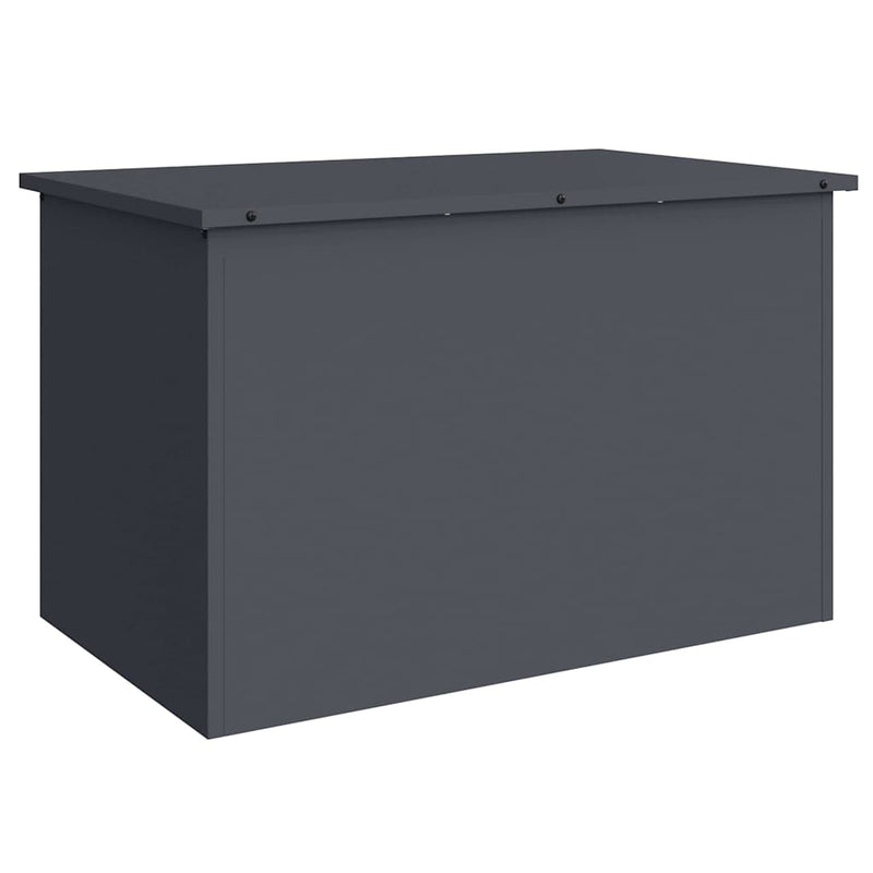 vidaXL Outdoor Storage Box Anthracite 80 x 50,5 x 50 cm Steel