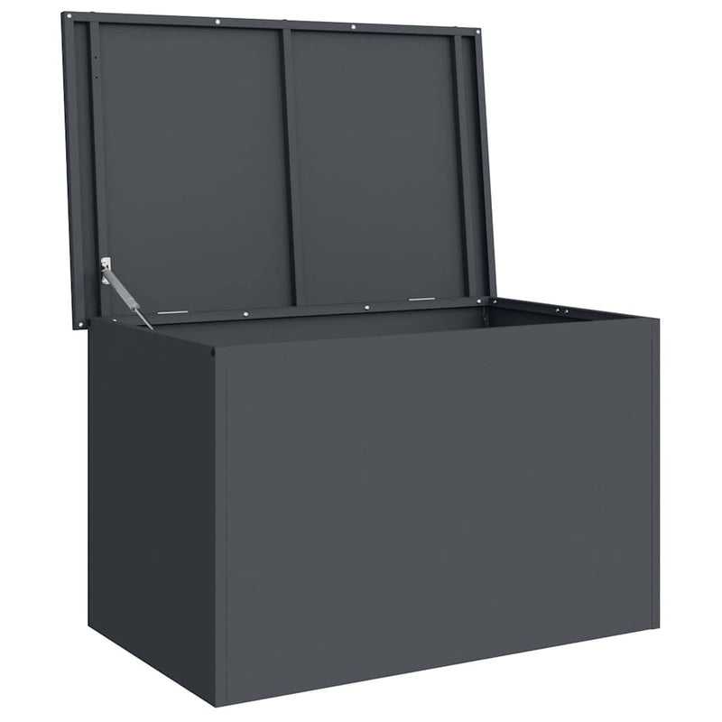 vidaXL Outdoor Storage Box with Storage Anthracite 80 x 50.5 x 50 cm